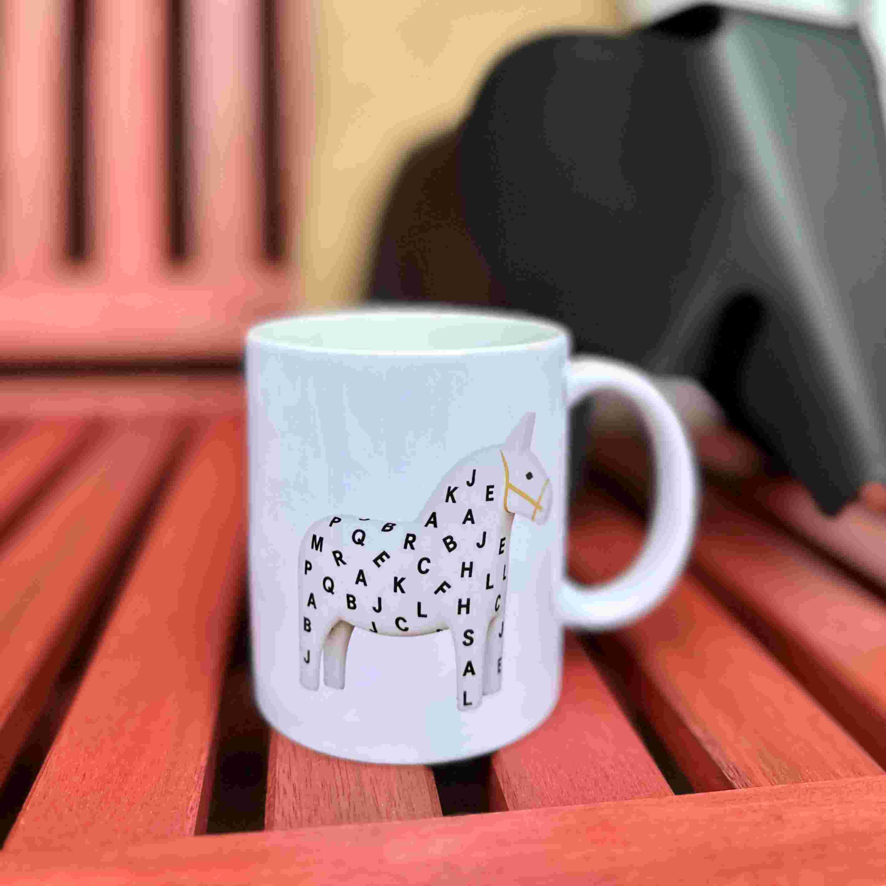달라호스화이트 알파벳 머그(Dals horse White alphabet Mug)