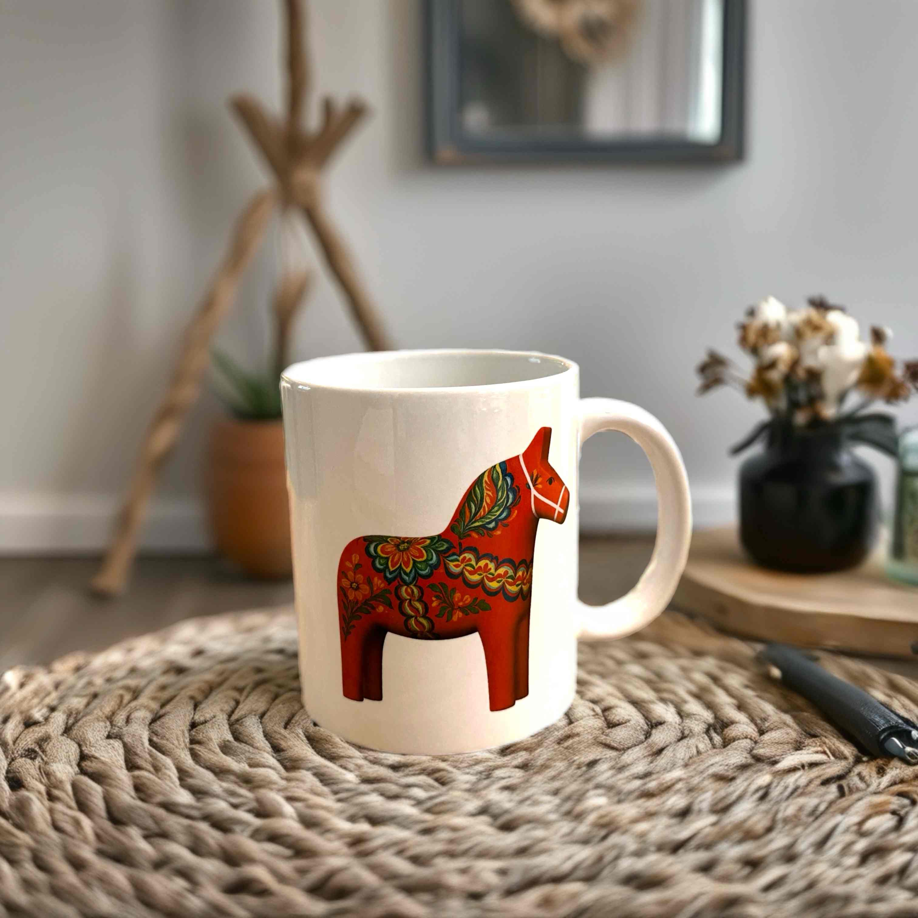 달라호스 레드 머그(Dals horse Red Mug)