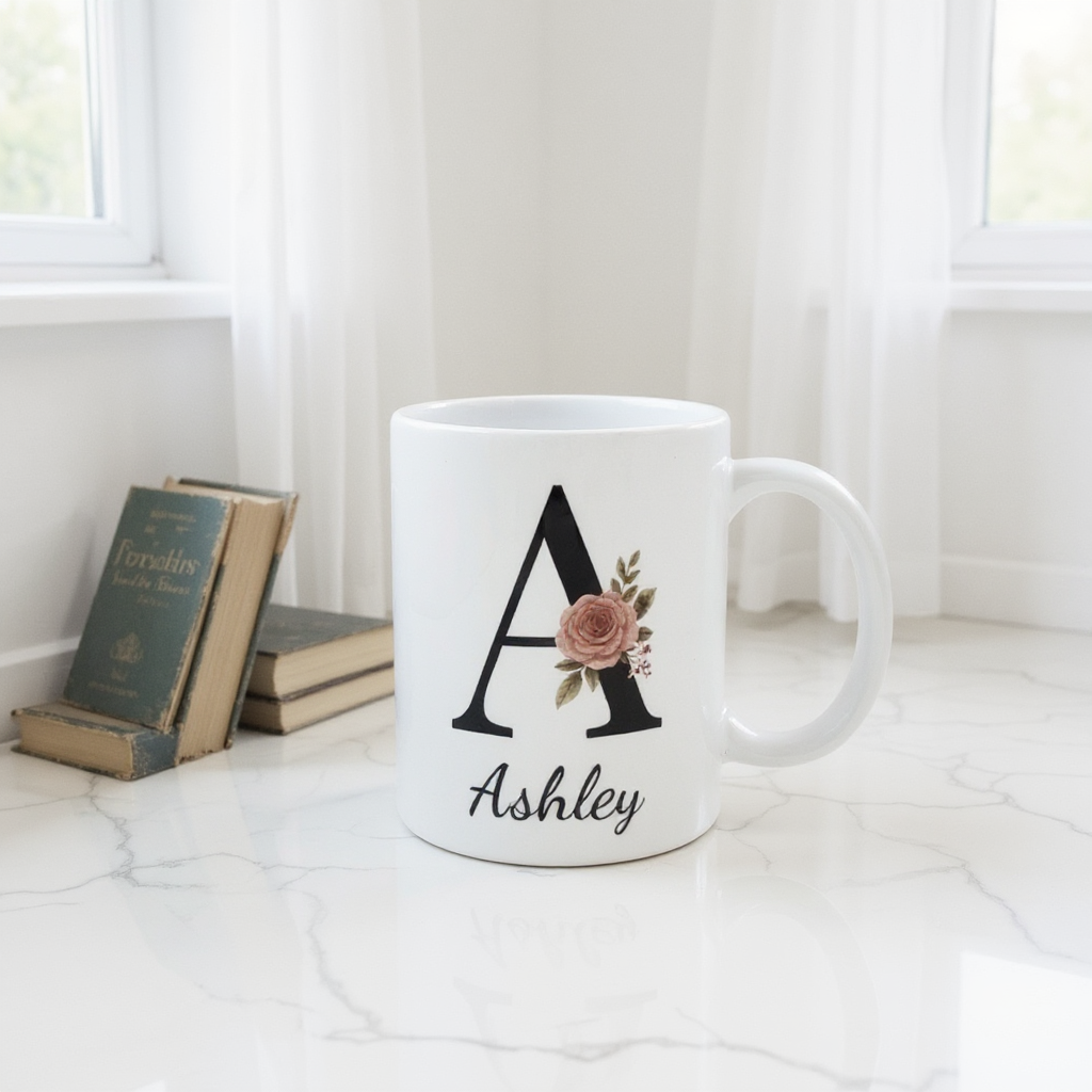 이니셜머그컵(Initial Mug)  이름각인,감동선물,생일선물,축하선물